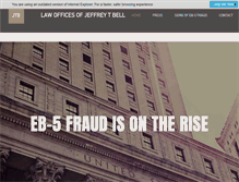 Tablet Screenshot of eb5fraud.com